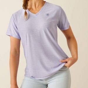 Ariat Woman's Short Sleeve Laguna Shirt/ Sweet Lavender Color/ Sz Med N…